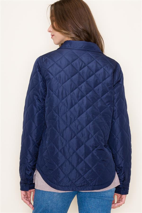 Mauve Quilted Shacket main image 0