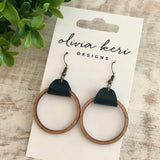 Wood Hoops - Black