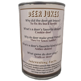 Canned Deer | Animal Plush w/Jokes | Unique Hunting Gift