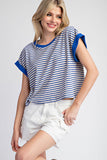 Striped Short Sleeve Top