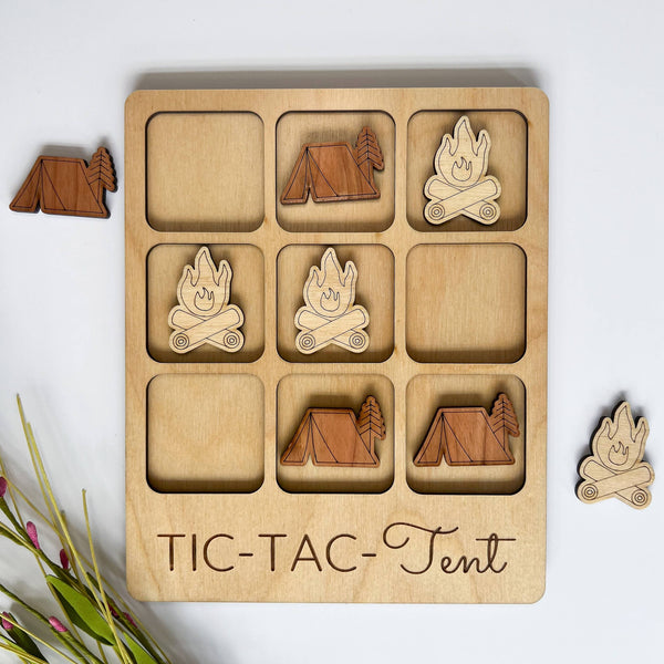 camping tent game Camping Tic-Tac-Toe Tent Game