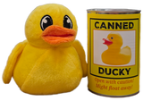 Canned Ducky | Plush Rubber Ducky Stuffed Animal | Gift