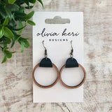 Wood Hoops - Black
