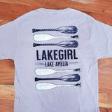 LakeGirl Lake Amelia Stacked Paddles Tee