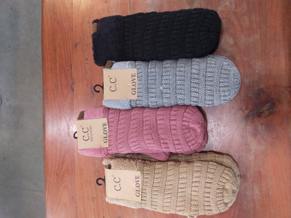 C.C. Solid Color Mittens