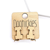 20mm Puppy Dog Studs - Dog Earrings
