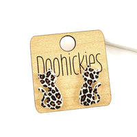 20mm Leopard Kitty Cat Studs - Cat Earrings