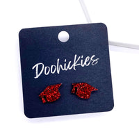 11mm Glittery Graduation Studs -Graduation Earrings