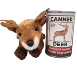Canned Deer | Animal Plush w/Jokes | Unique Hunting Gift