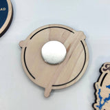 Custom Wooden Lake Magnets