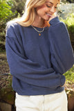 GOLF Mid length Cropped Graphic Fleece Pullover Relaxed Fit.