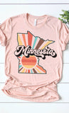 Minnesota Retro State Graphic Tee