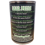 Russ the Canned Black Bear | Stuffed Zoo Plush w/Jokes |Gift