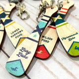 Paddle Keychains with Custom Text