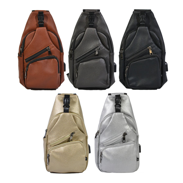 anti-theft leather laptop backpack Milan Vegan Leather Anti-Theft Daypack – WaskaVillage