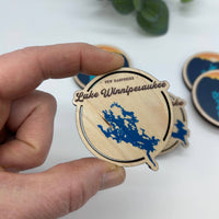 Custom Wooden Lake Magnets