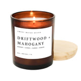 Driftwood and Mahogany 11 oz Soy Candle - Home Decor & Gifts