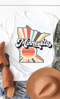 Minnesota Retro State Graphic Tee