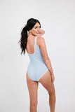 Powder Blue Backless One Piece