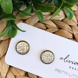 Pretty Little Things Studs - Shiny Champagne