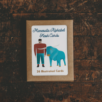 Children's Minnesota Alphabet Flash Cards, Minnesota Gift