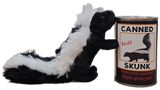 Canned Skunk | Stuffed Animal Plush w/Funny Jokes on Can