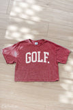 GOLF Cropped Mineral Graphic Top