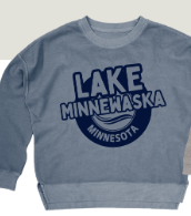 Lake Minnewaska Mix & Match Sweats - Tops with Navy Ink