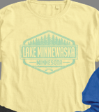 Lake Minnewaska Looking Back Mint Long Sleeve Tee