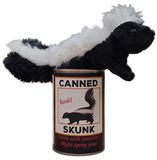 Canned Skunk | Stuffed Animal Plush w/Funny Jokes on Can