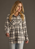 Lt. Gray & Charcoal Plaid Button Up