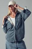 Plaid Lined Corduroy Flannel Shacket
