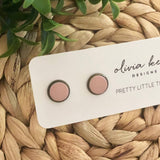 Pretty Little Things Studs - Dusty Pink