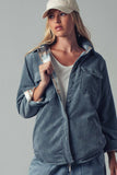 Plaid Lined Corduroy Flannel Shacket