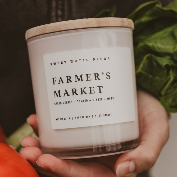 *NEW* Farmer's Market 11 oz Soy Candle - Home Decor & Gifts