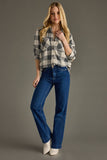 Gray & Cream Plaid Button Up