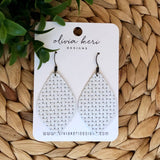 Olivia - White Basket Weave