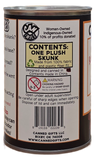 Canned Skunk | Stuffed Animal Plush w/Funny Jokes on Can