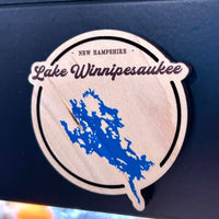 Custom Wooden Lake Magnets