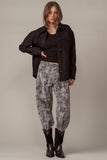 Colorblock Wool Blend Shacket Jacket