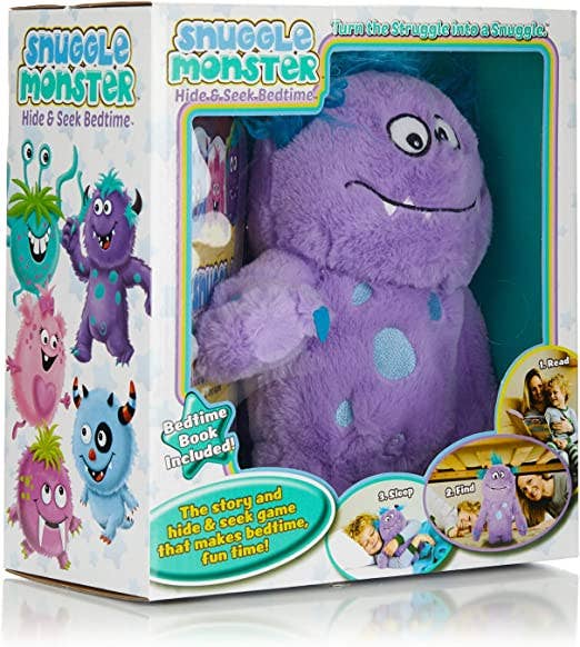 Snuggle Monster Hide & Seek Bedtime Gift Set - Plush + Book