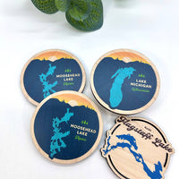 Custom Wooden Lake Magnets