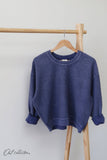 PREMIUM BASIC Cropped Thermal Vintage Pullover
