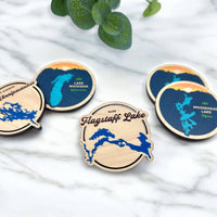 Custom Wooden Lake Magnets