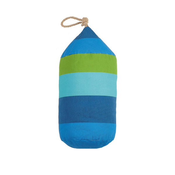 Multi-blue Buoy Shaped Printed Pillow