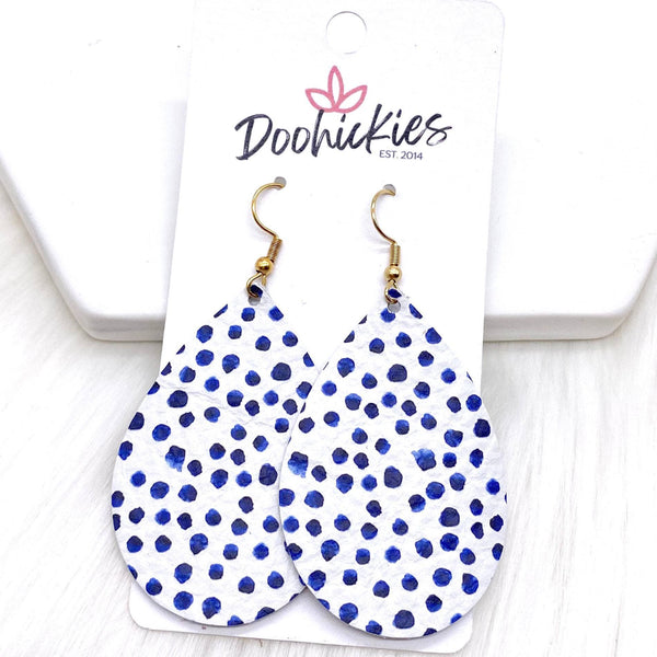 2" Blueberry Lane Mini Collection -Fall Earrings: Blueberry Dots