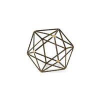 Multi Sided Die Shaped Metal Decor - Small