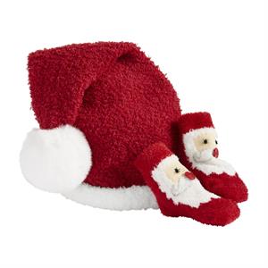 Santa Sock and Hat Set