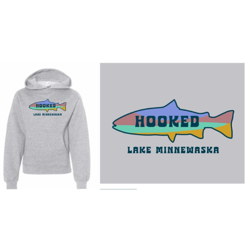 Hooked Lake Minnewaska Youth Hoodie
