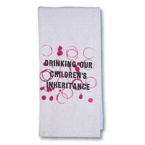 Drinking Our Children's Inheritance Bar Towel